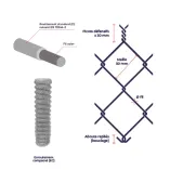 Grillage simple torsion galvanisé fil Ø2,0mm